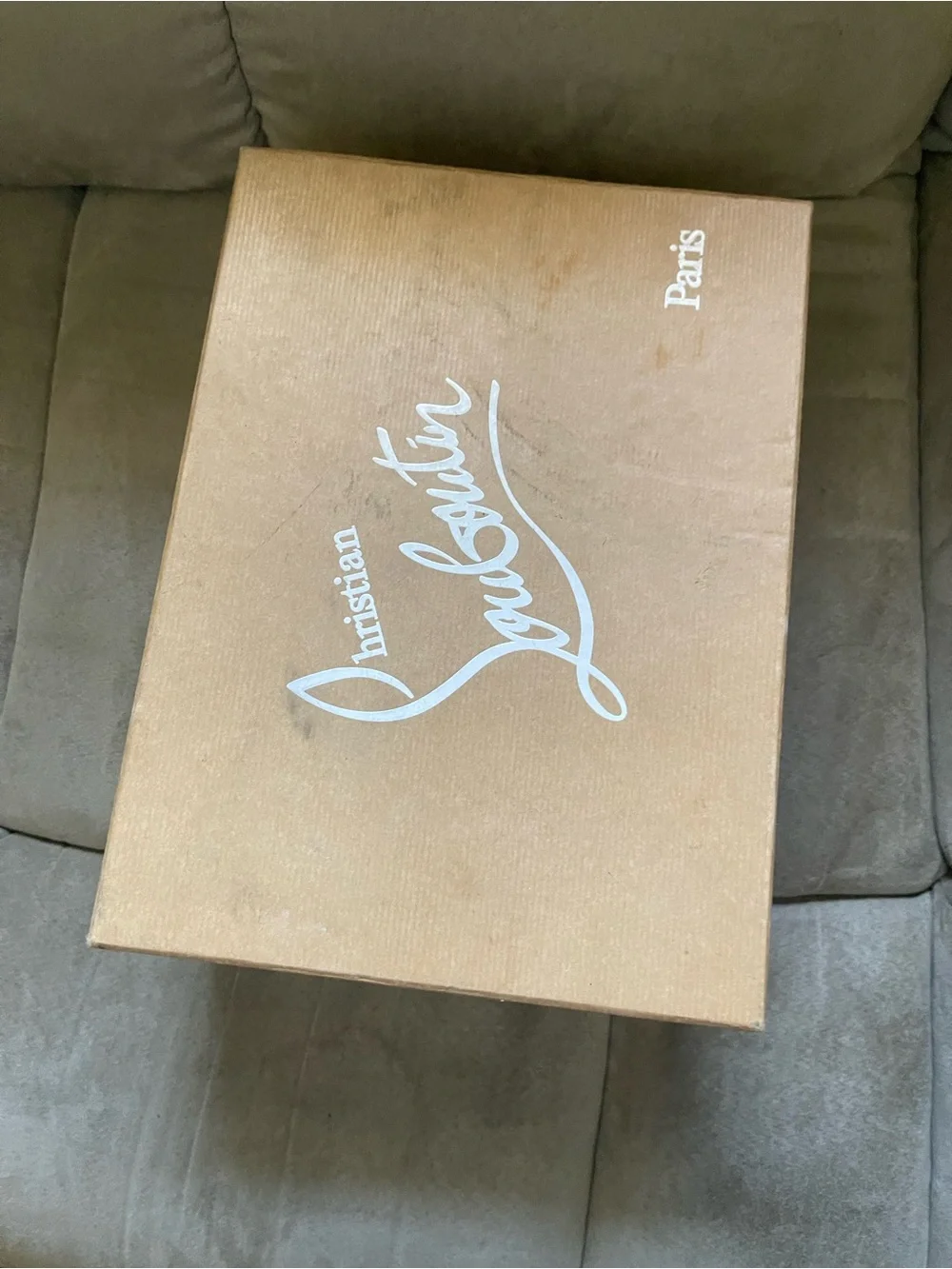 Christian Louboutin Over-the-Knee Suede Boots in Chestnut Brown with Red Soles